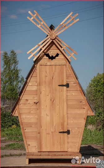 Уличный туалет деревянный BAG333
