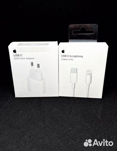 Блок Быстрой Зарядки 20W и Проводом iPhone Apple