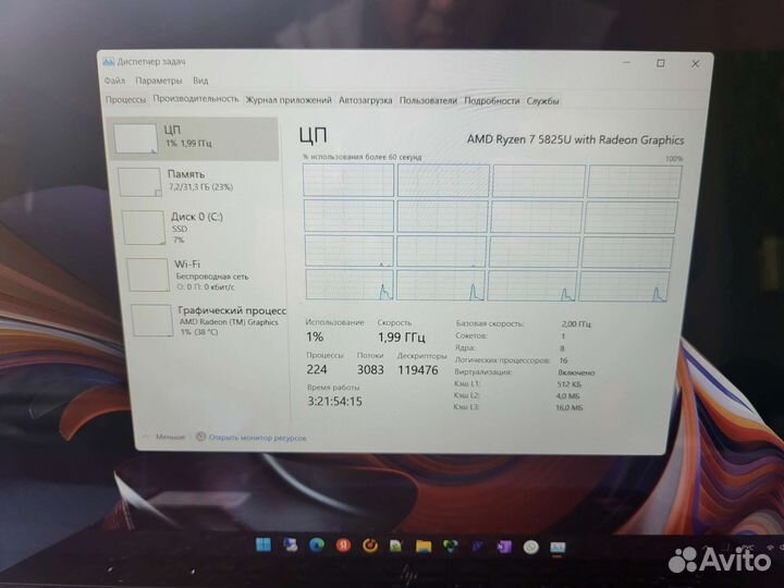 Hp envy x360 15, ryzen5825, 32ram, 1tb