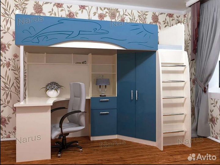 Детская кровать чердак