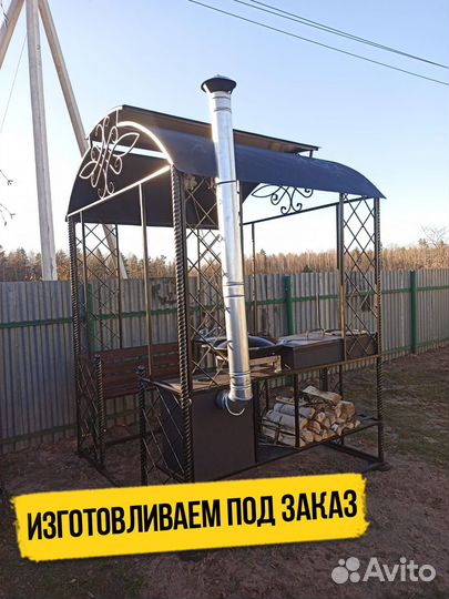 Мангал с печкой