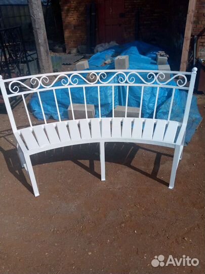 Скамья садовая радиусная