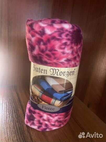 Плед флисовый новый 130*170