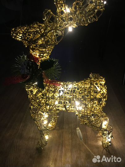 Светильник олень. Декор