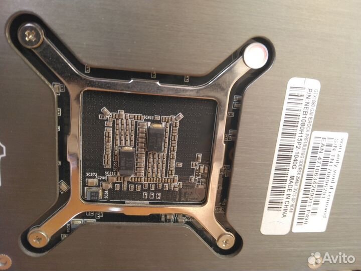 Майнинг ферма Palit GeForce GTX1080 Game Rock 8G