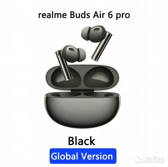 Наушники Realme Buds Air 6 Pro,новые+антипотеряшка