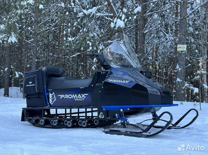 Снегоход promax yakut 500 long 2.0 4T 24 сине-черн