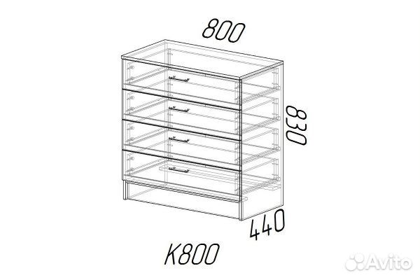 Комод К800