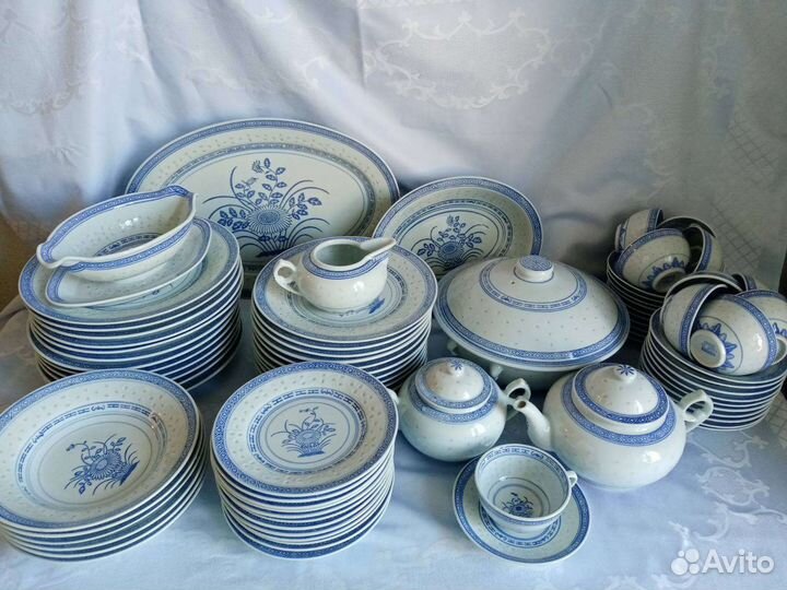 Чайно-столовый Рисовый Сервиз