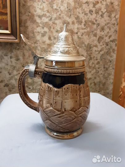 Кружка пивная, керамика, Германия, винтаж