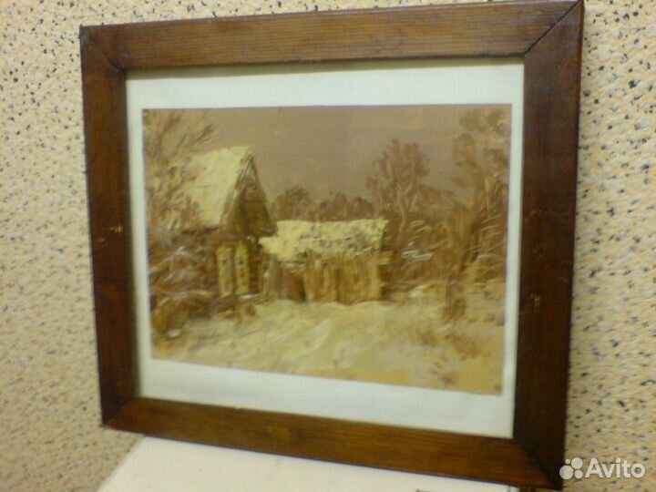 Три картины, масло, фанера