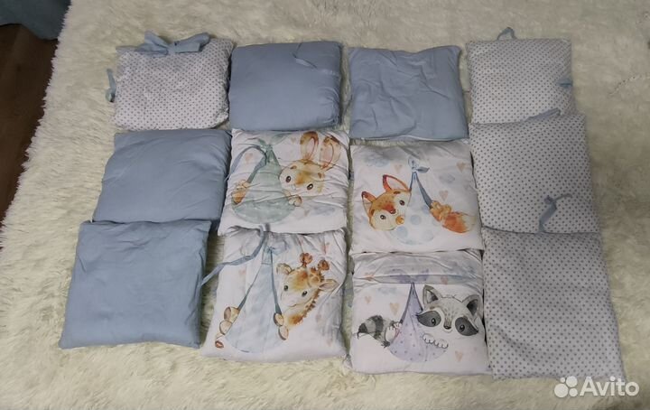 Комплект подушек для детской кроватки