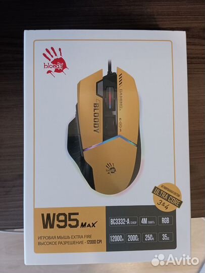 Игровая Мышь A4tech Bloody W95 Max Sports (новая)