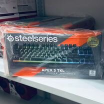 Клавиатура SteelSeries Apex 3 TKL RU, черный