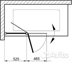 Душевая штора Ravak 99cm Хром 7qla0c00z1
