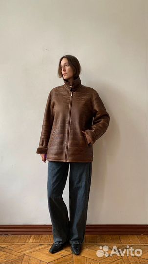 Натуральная дубленка 100 овчина винтаж