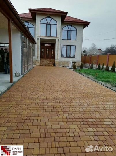 Плитка тротуарная вибропрессованная