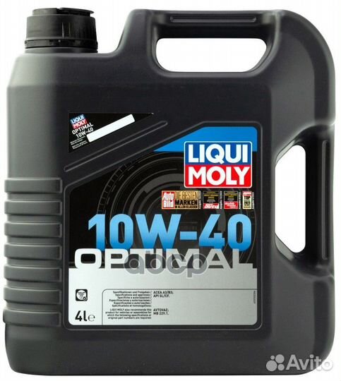 Масло моторное liqui moly Optimal 10W40 SL/CF
