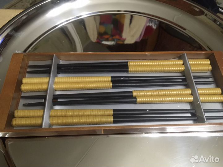 Новые бамбуковые палочки для суши+тарелки IKEA