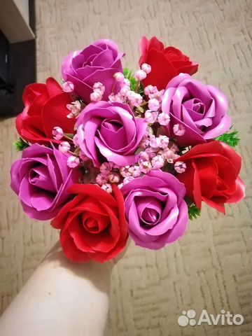 Букеты из мыльных роз