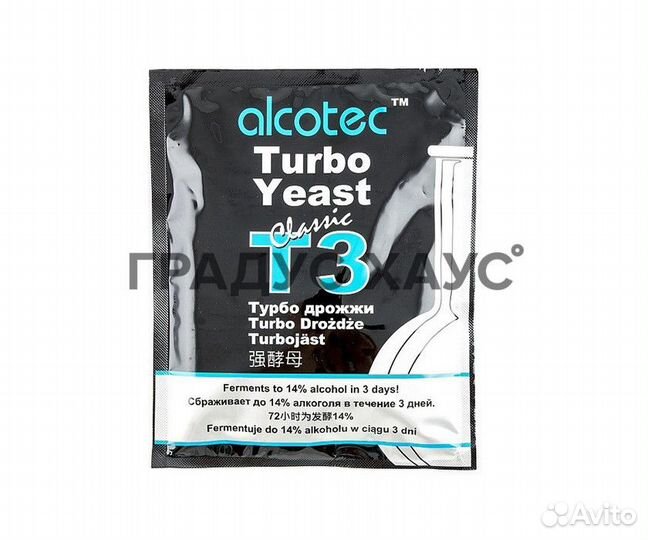 Спиртовые дрожжи Alcotec Turbo 3
