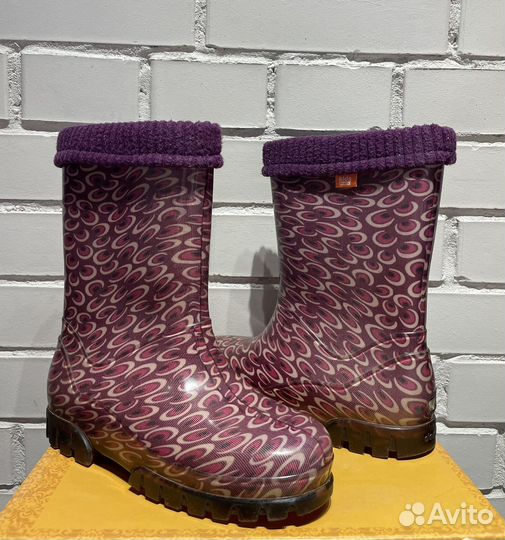 Детские резиновые сапоги 34 35 размер