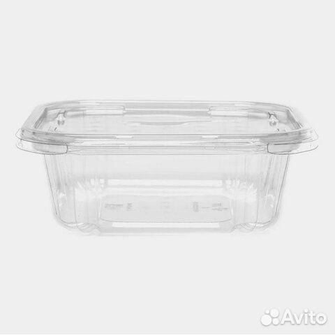 Одноразовый контейнер квадратный 750 мл С крышкой