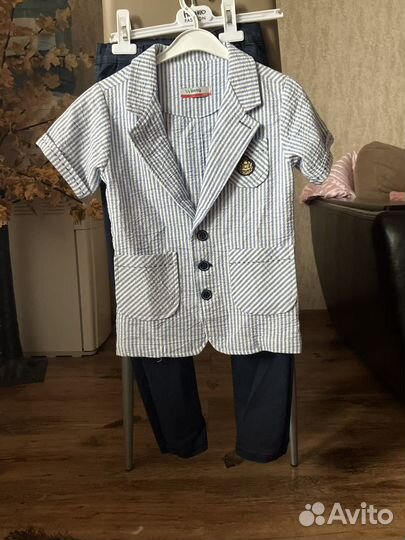 Костюм детский брюки и жакет 134 -140