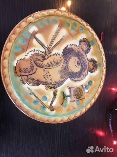 Декоративная тарелка олимпиада 80