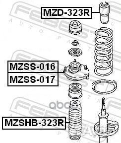 Пыльник амортизатора mazda 323 89-04/premacy 99-05