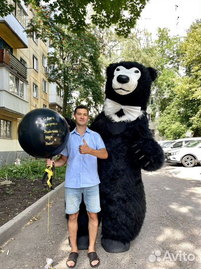 Ростовые мишки Умка и Барни.Поздравления