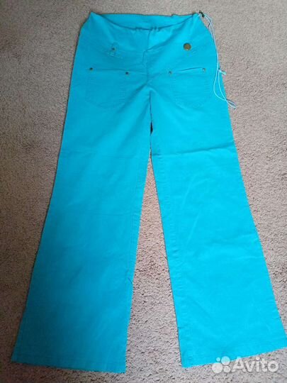 Брюки для беременных льняные