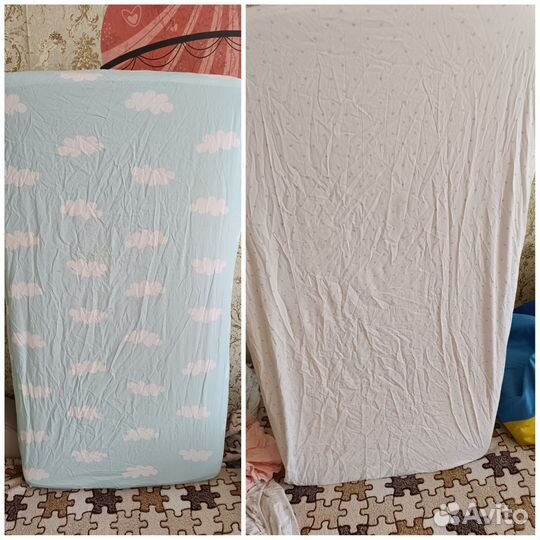 Простыни на резинке 5 штук(пакетом)