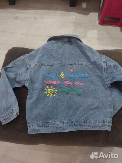 Джинсовая куртка для девочки