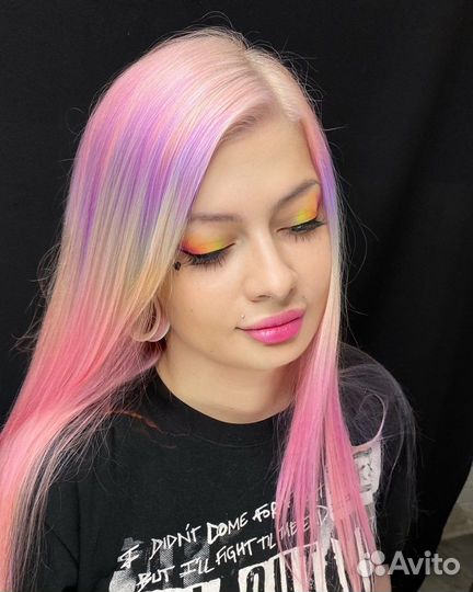 Окрашивание волос, покраска волос, яркое