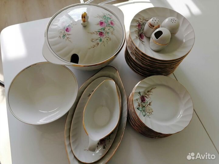 Набор столовой посуды столовый сервиз на 12 персон