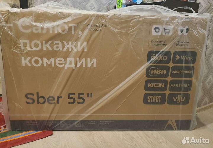 Новый Телевизор Sber SDX-55U4010B 55 (139) UHD 4K