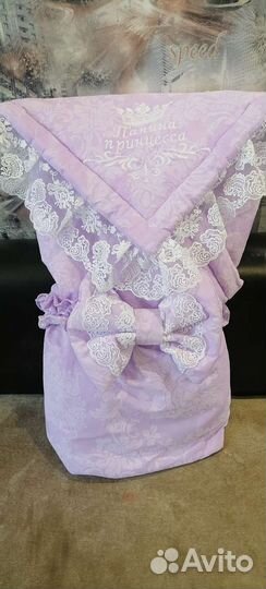 Конверт на выписку для девочки осень-весна