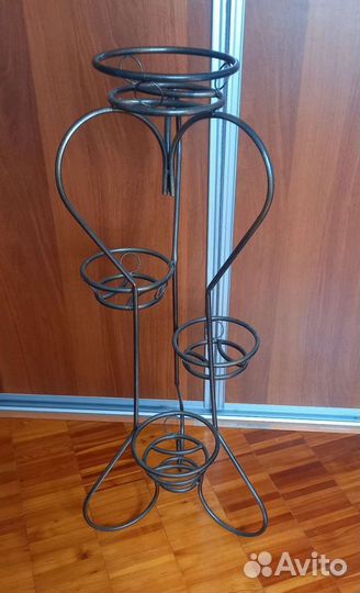 Подставка для цветов напольная металлическая