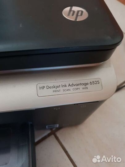 Цветной струйный принтер hp 6525