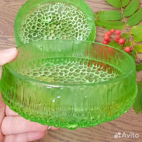 Блюдо, финское стекло