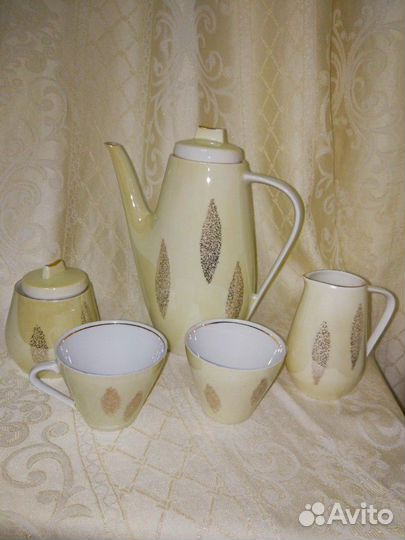 Сервиз кофейный фарфоровый