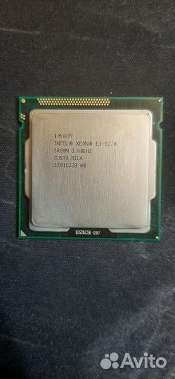 Процессор xeon e3-1270 3.40GHZ