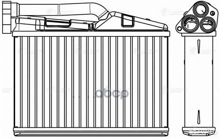 LRH 2605 радиатор печки BMW 5 (E39) 95 LRH260