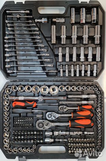 Набор инструментов, набор ключей, головок 218 шт