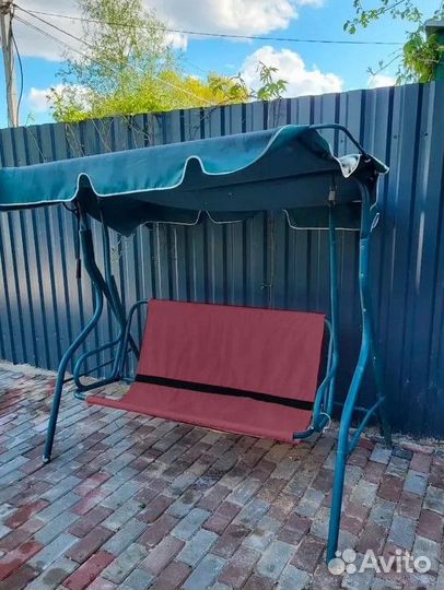 Сиденье для качелей 155х55х52 см бордовый