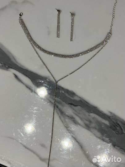 Чокер и серьги комплект