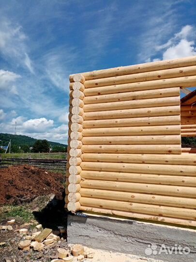 Срубы из оцилиндрованные бревна