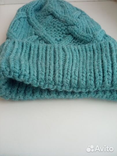 Шапка женская и снуд Siberika комплект морс.волна