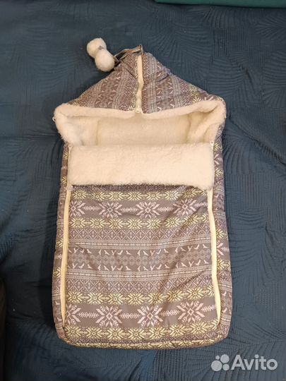 Зимний конверт в коляску
